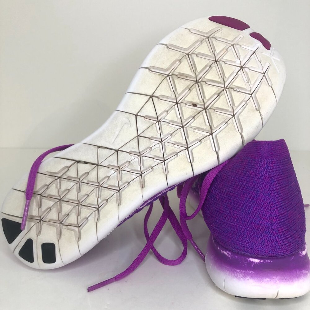 Nike Free RN Flyknit Running Shoes in Hyper Violet Sz. 7.5 - Picture 12 of 12